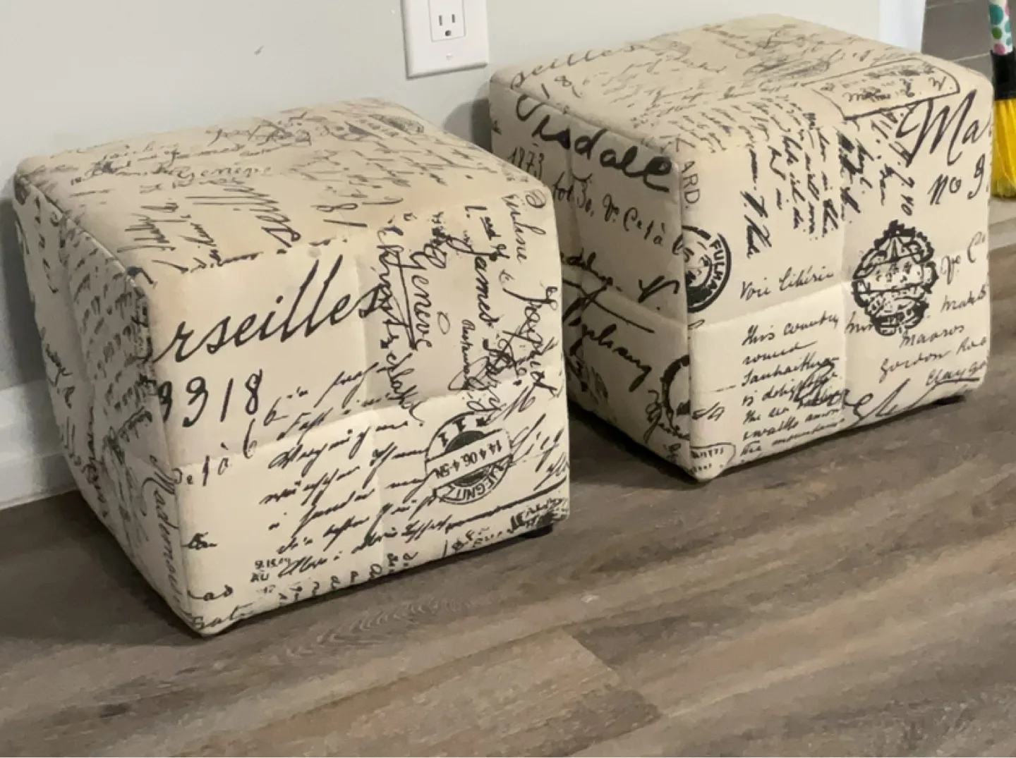 Patterned Ottoman / Footstool thumbnail