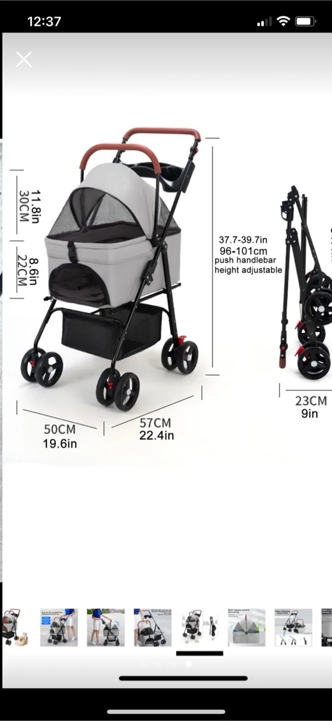 Pet Stroller - Gray image indicator(5)