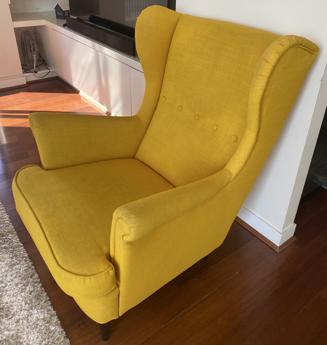 IKEA STRANDMON Wing Chair – Mustard Yellow - photo 3