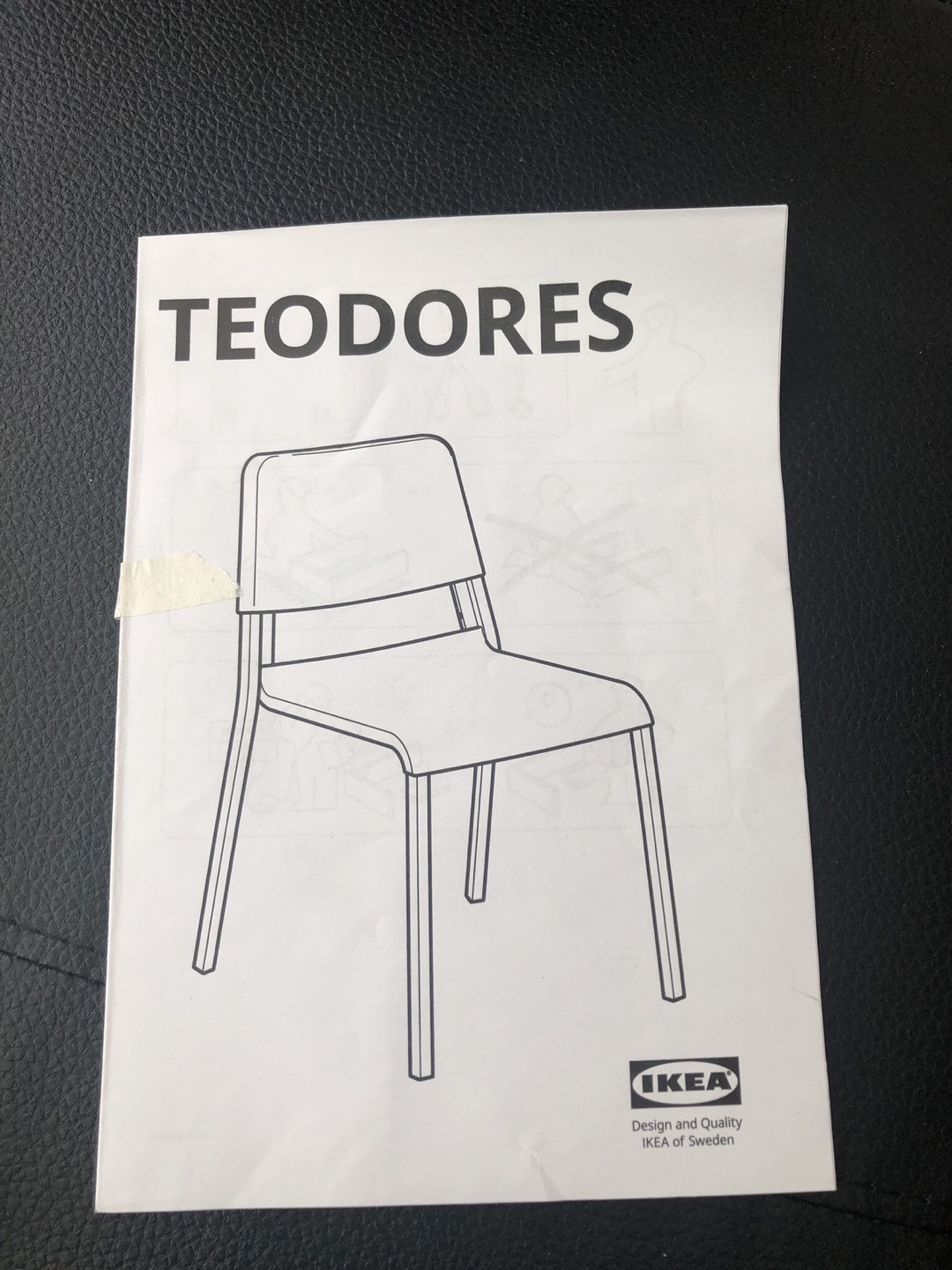 IKEA Teodores White Chair - photo 4