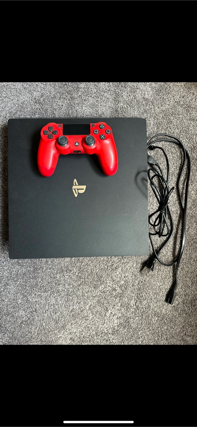 PlayStation 4 Pro Black with Red Controller