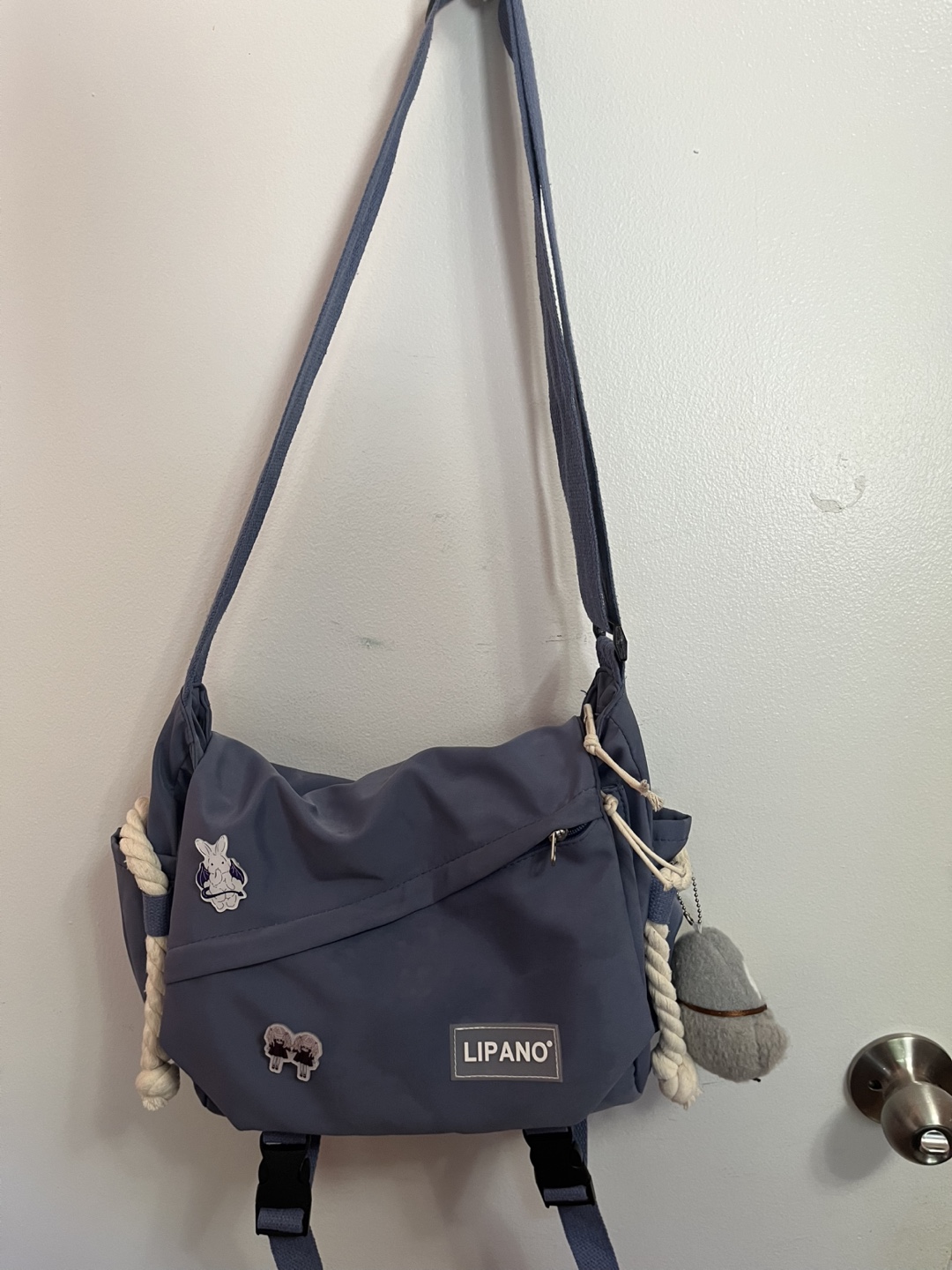 Lipano Blue Messenger Bag
