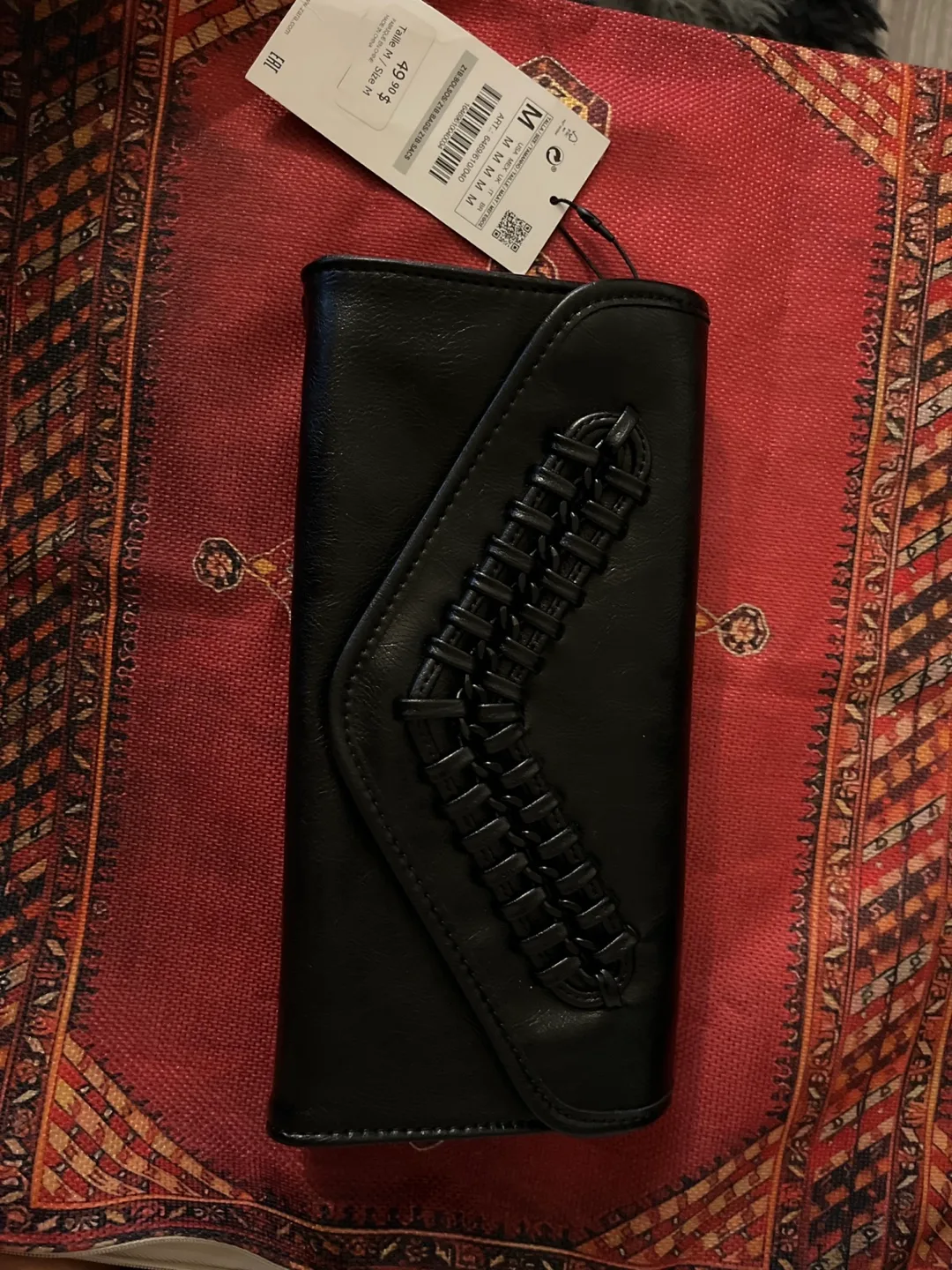 Zara Black Shoulder Bag - Size M thumbnail
