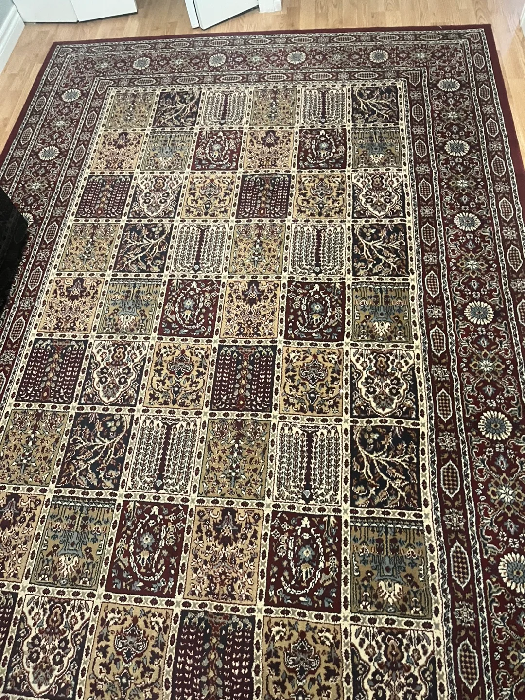 Area Rug - Red/Beige Patterned thumbnail