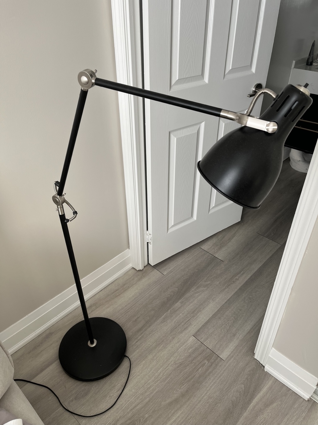 IKEA Black Adjustable Floor Lamp