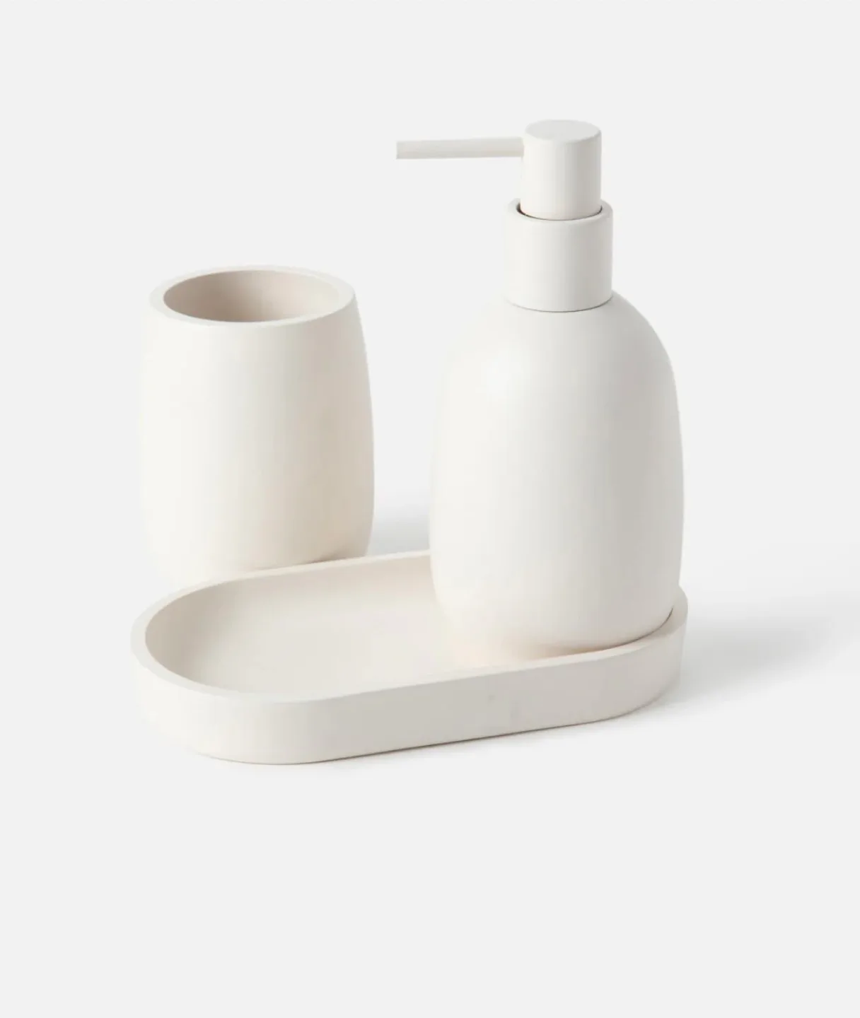 White Ceramic Bathroom Set thumbnail