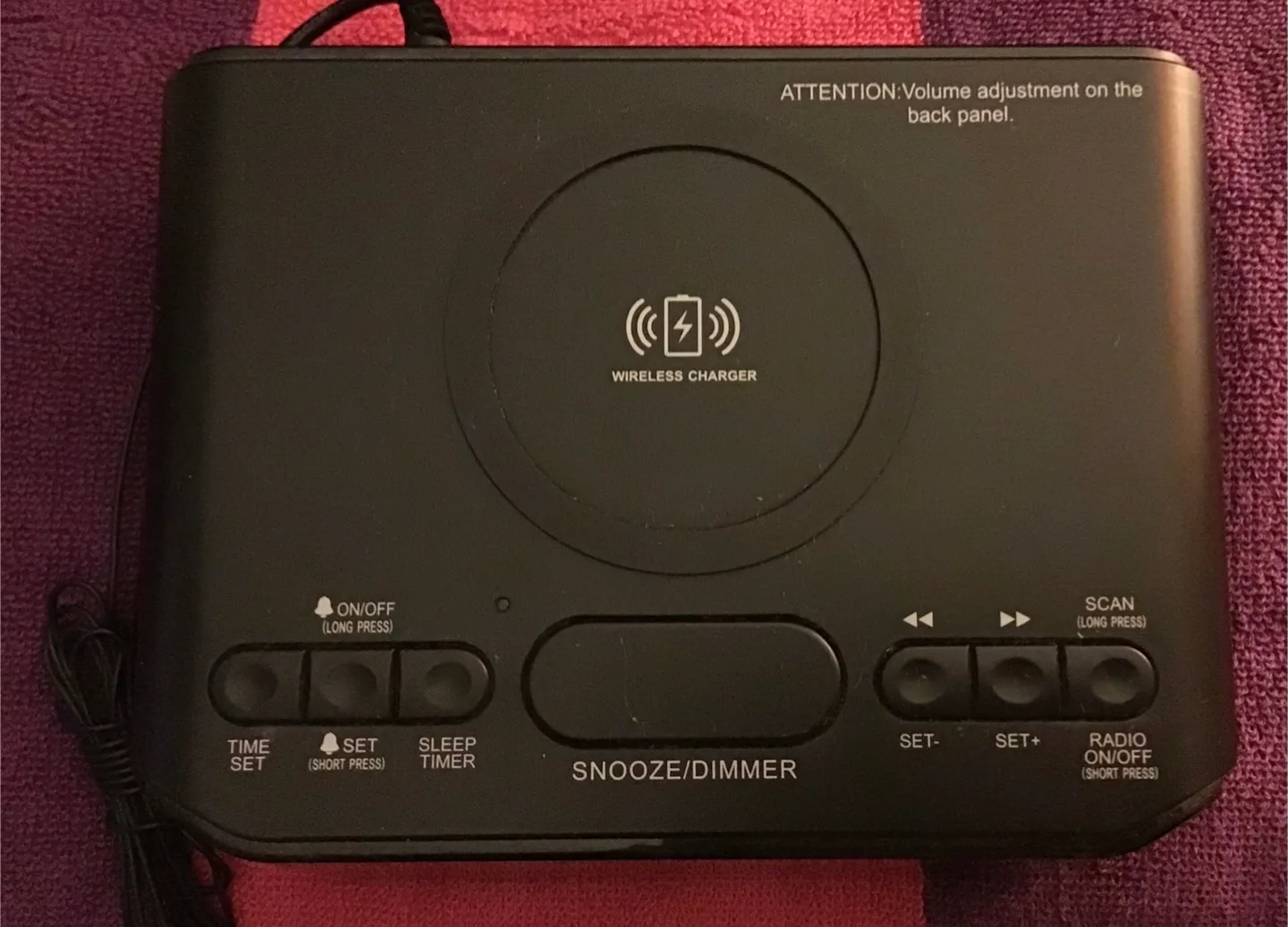 🤩 Reacher Wireless Charger Alarm Clock image indicator(5)