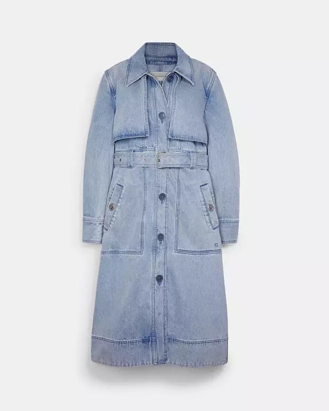 Coach Denim Trench Coat