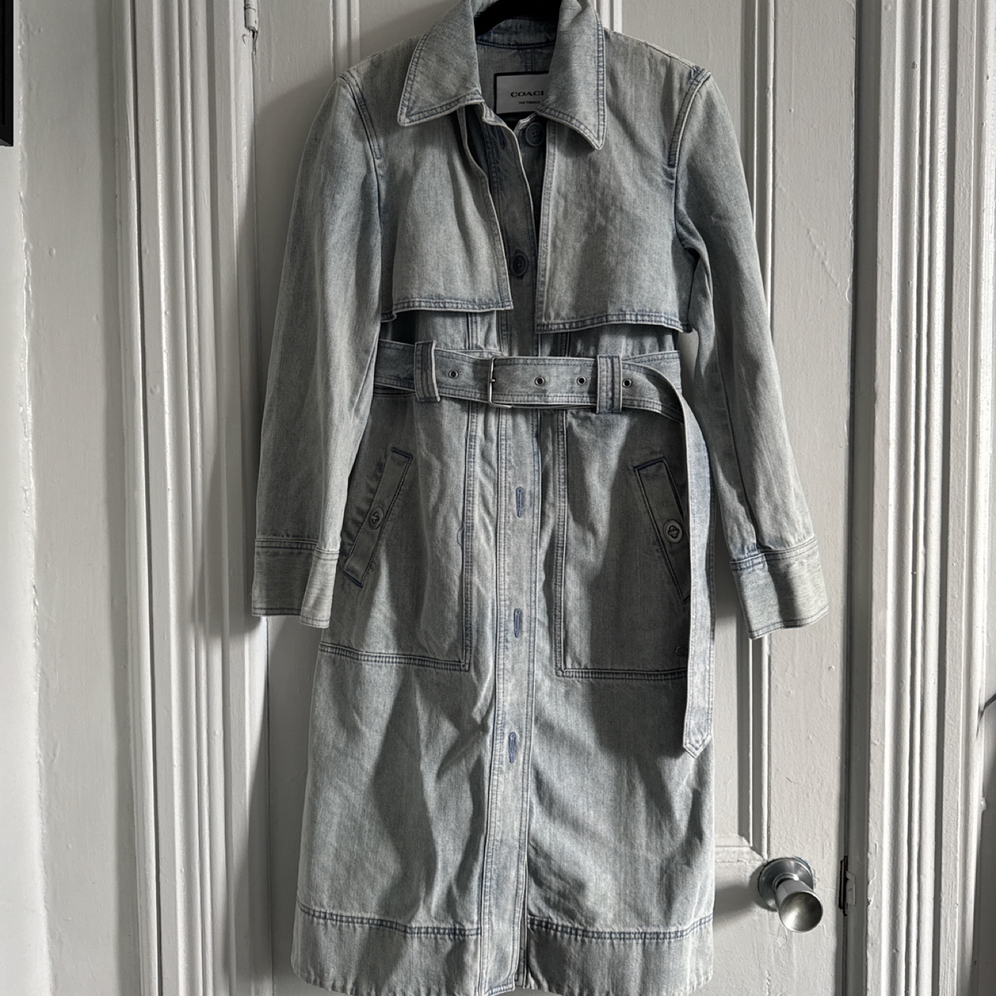 Coach Denim Trench Coat - photo 3