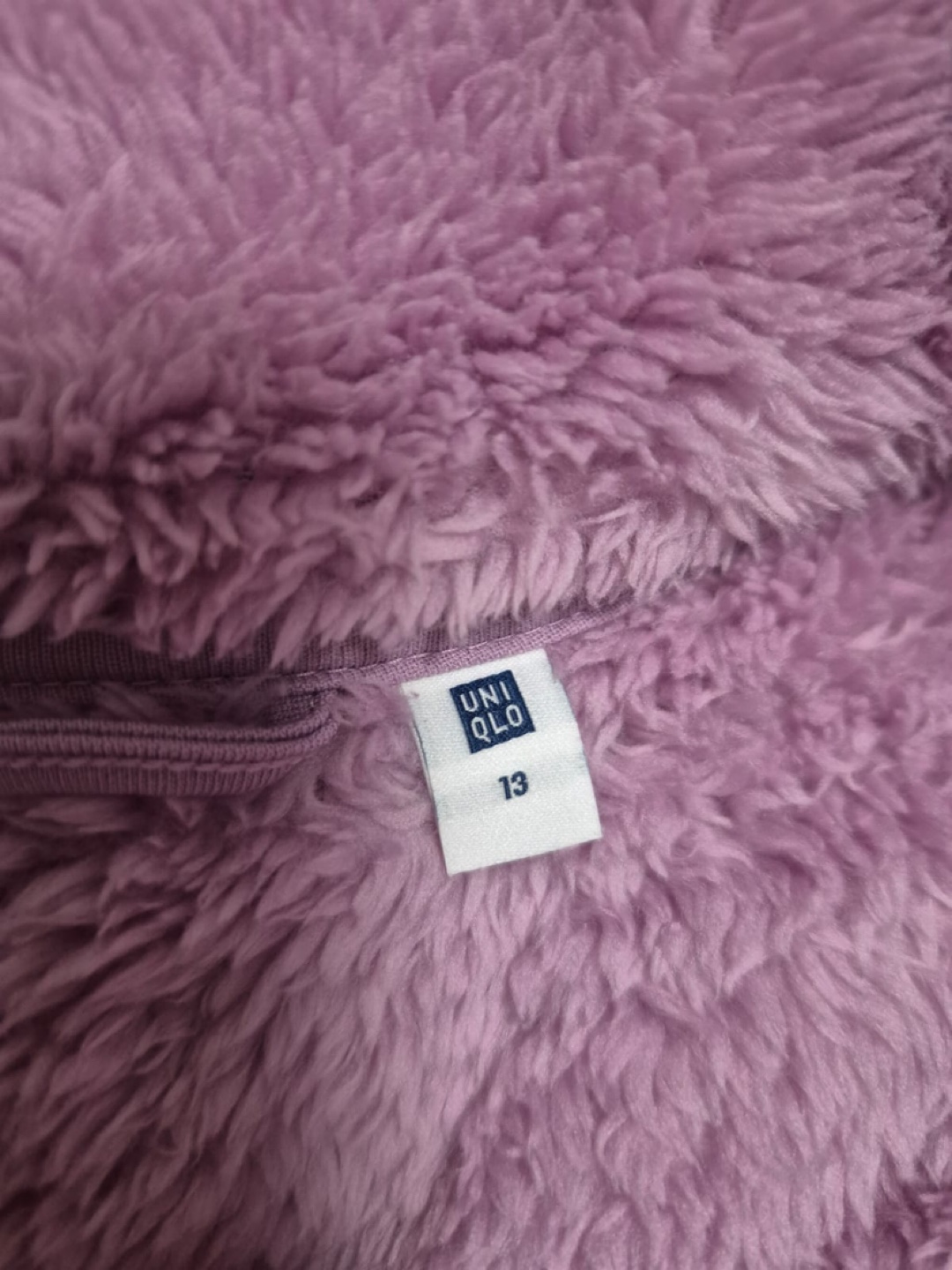 Uniqlo Fluffy Yarn Fleece Jacket, Size 13, Purple - photo 4