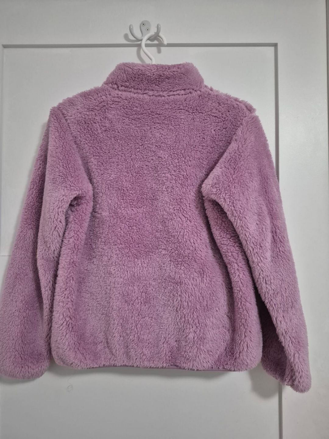 Uniqlo Fluffy Yarn Fleece Jacket, Size 13, Purple - photo 3