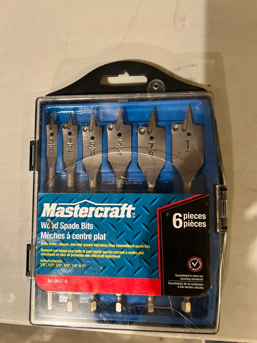 Mastercraft Wood Spade Bits 6-Piece Set thumbnail