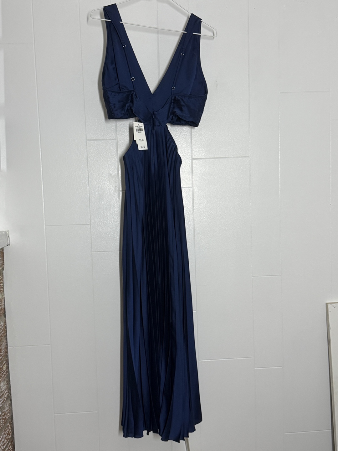 Abercrombie & Fitch Navy Cutout Pleated Dress - photo 4