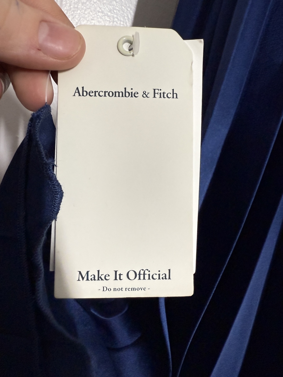 Abercrombie & Fitch Navy Cutout Pleated Dress - photo 2