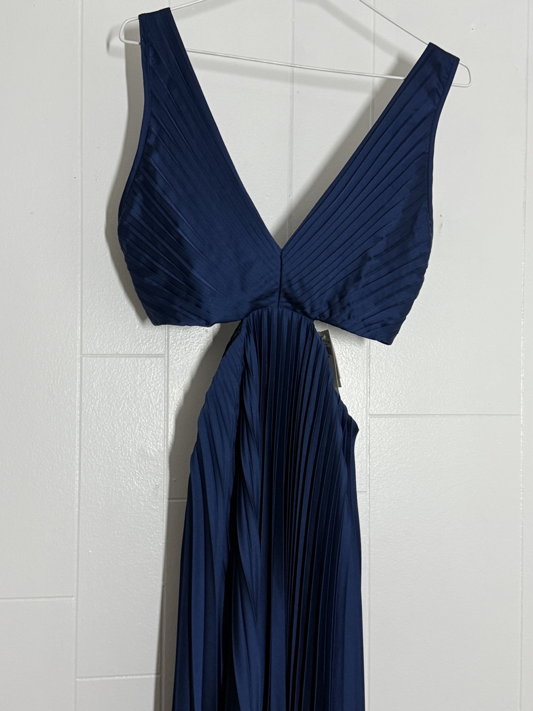 Abercrombie & Fitch Navy Cutout Pleated Dress - photo 5
