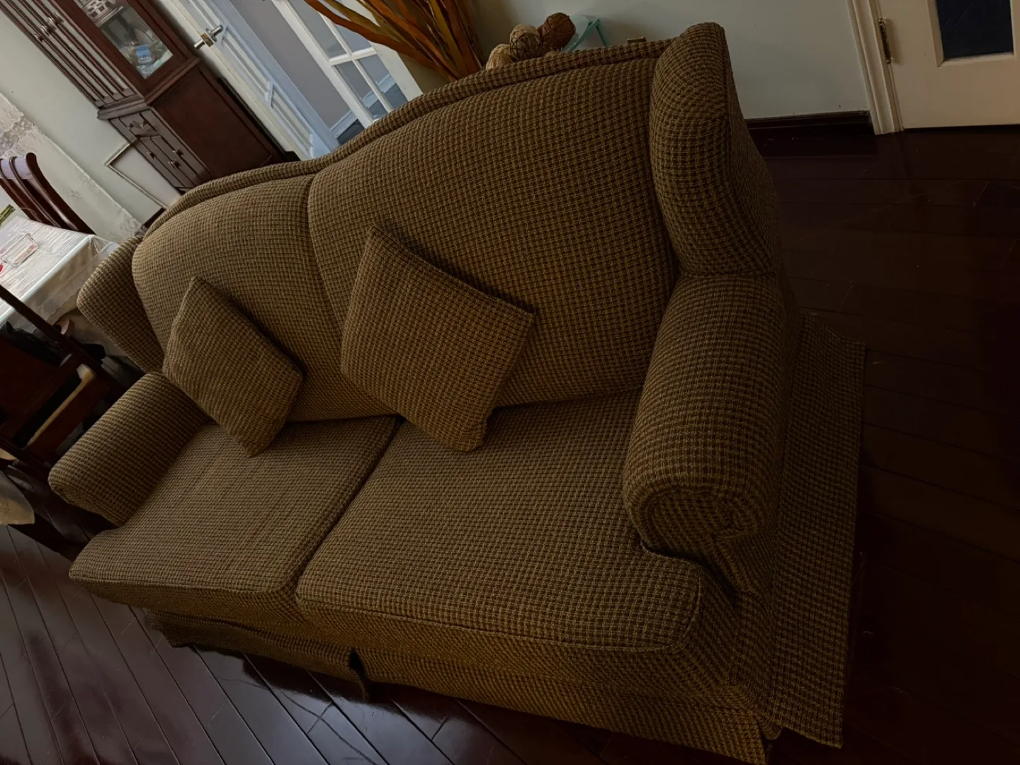 Brown Patterned Sofa Bed thumbnail