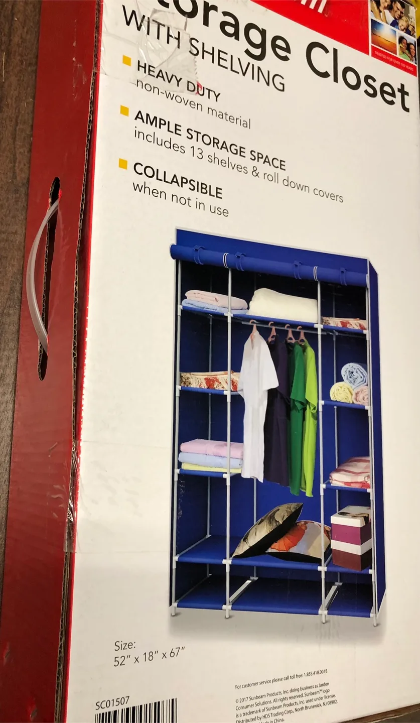 Sunbeam Storage Closet with Shelving - 52" x 18" x 67" image indicator(2)