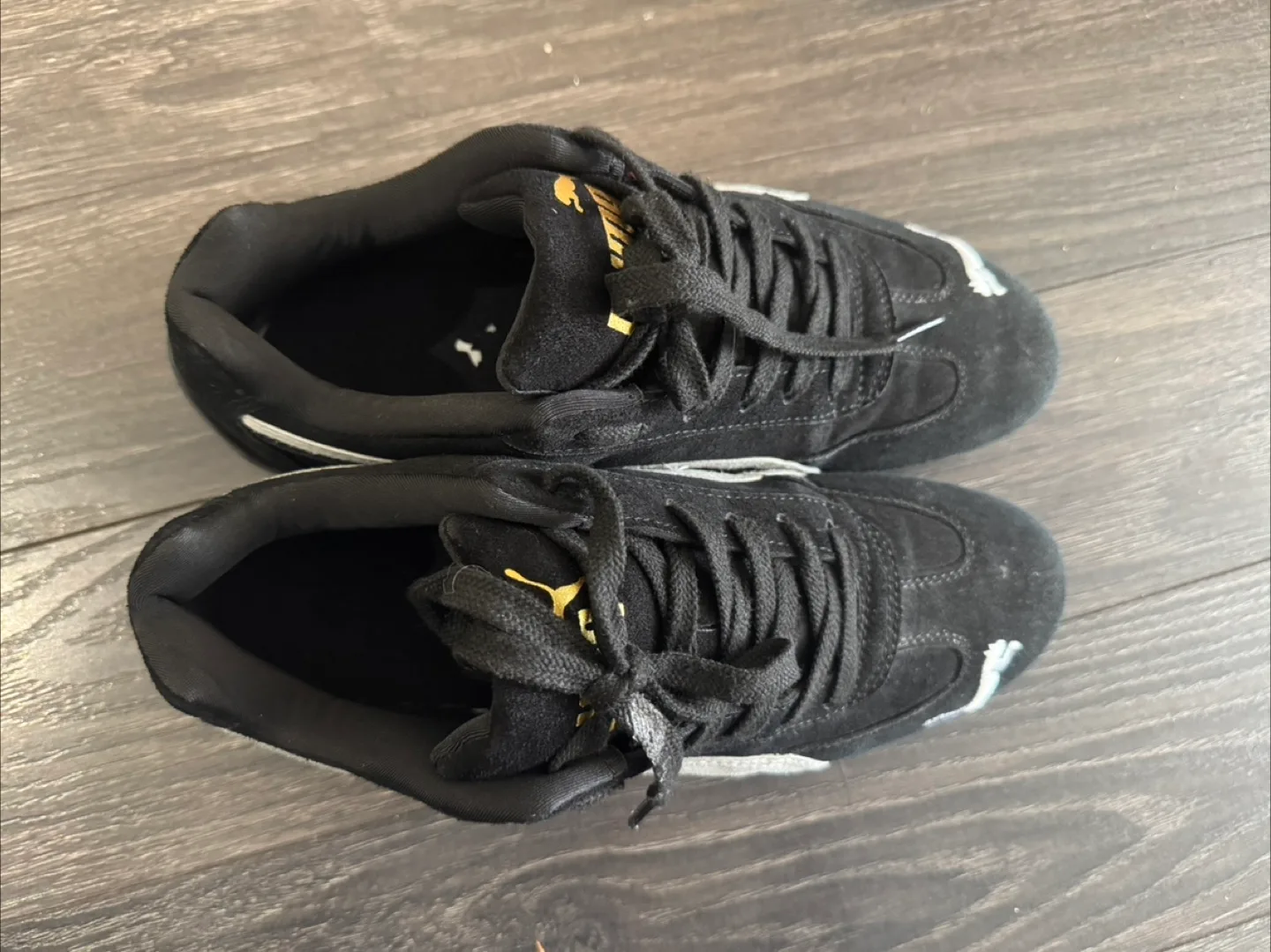 Puma Speed Cat Black/Silver Shoes 8.5 size image indicator(2)