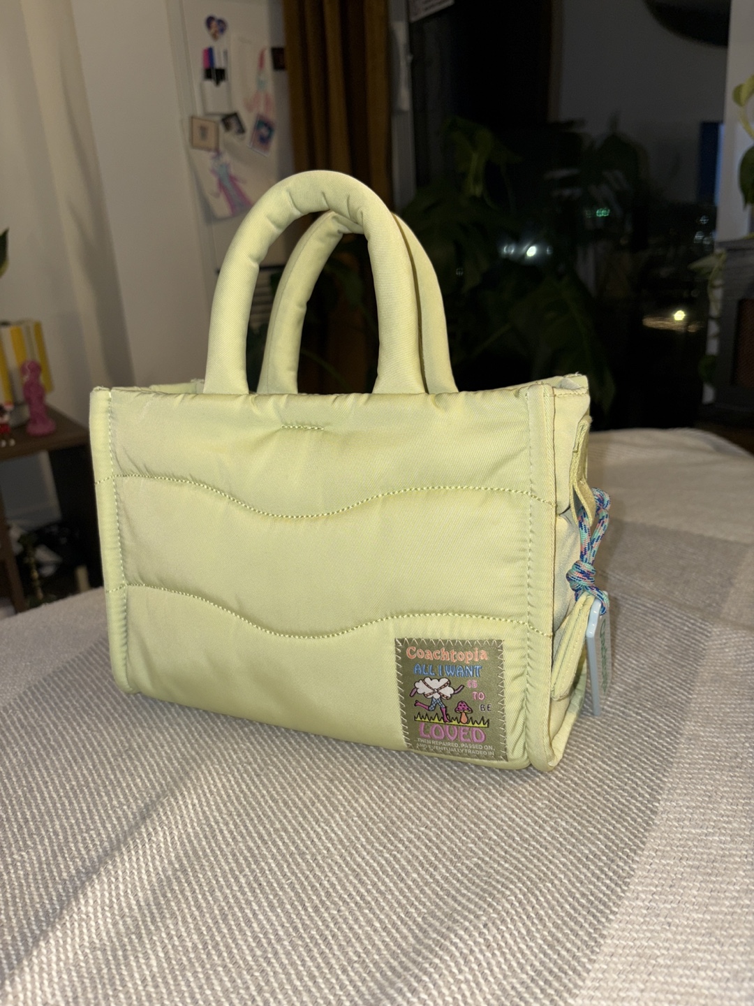 Coach/Coachtopia Top Handle Crossbody Puffy Tote Bag