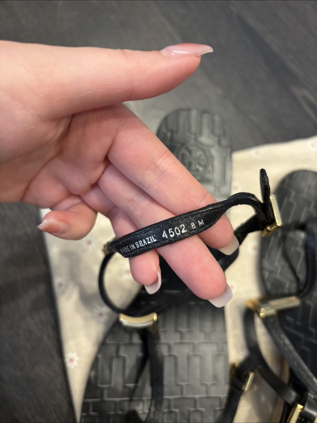 Tory Burch Black Thong Sandals - Size 8 - photo 3