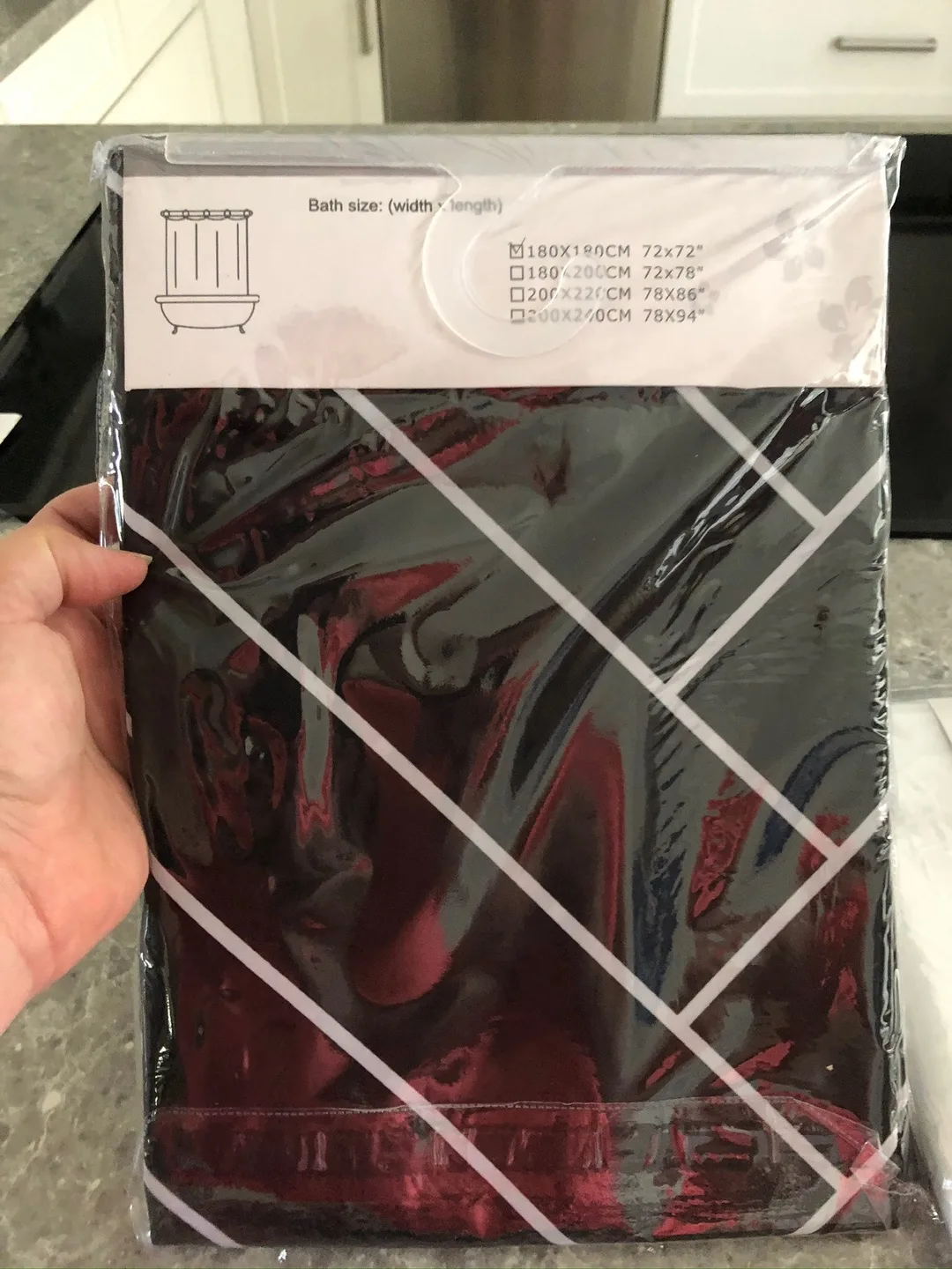 New 72x72" Fabric Shower Curtain thumbnail