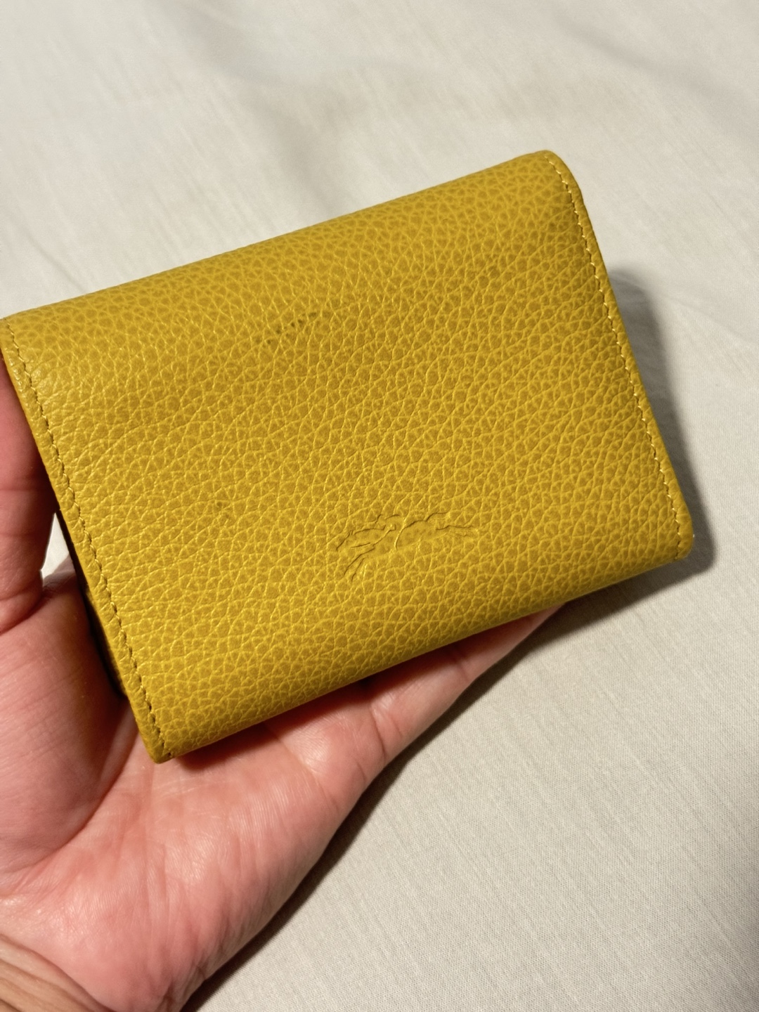 Longchamp Leather Wallet - Mustard Yellow - photo 2