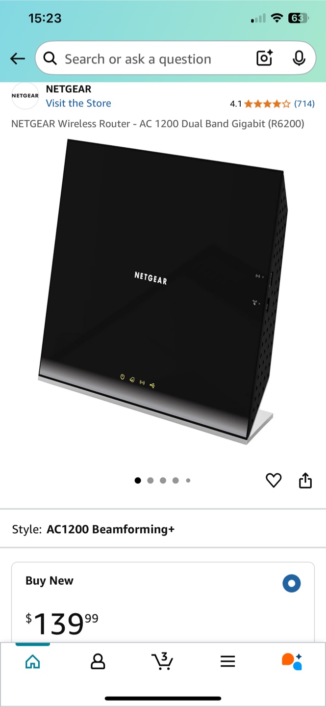 Netgear AC1200 Dual Band Gigabit Router (R6200) - photo 2