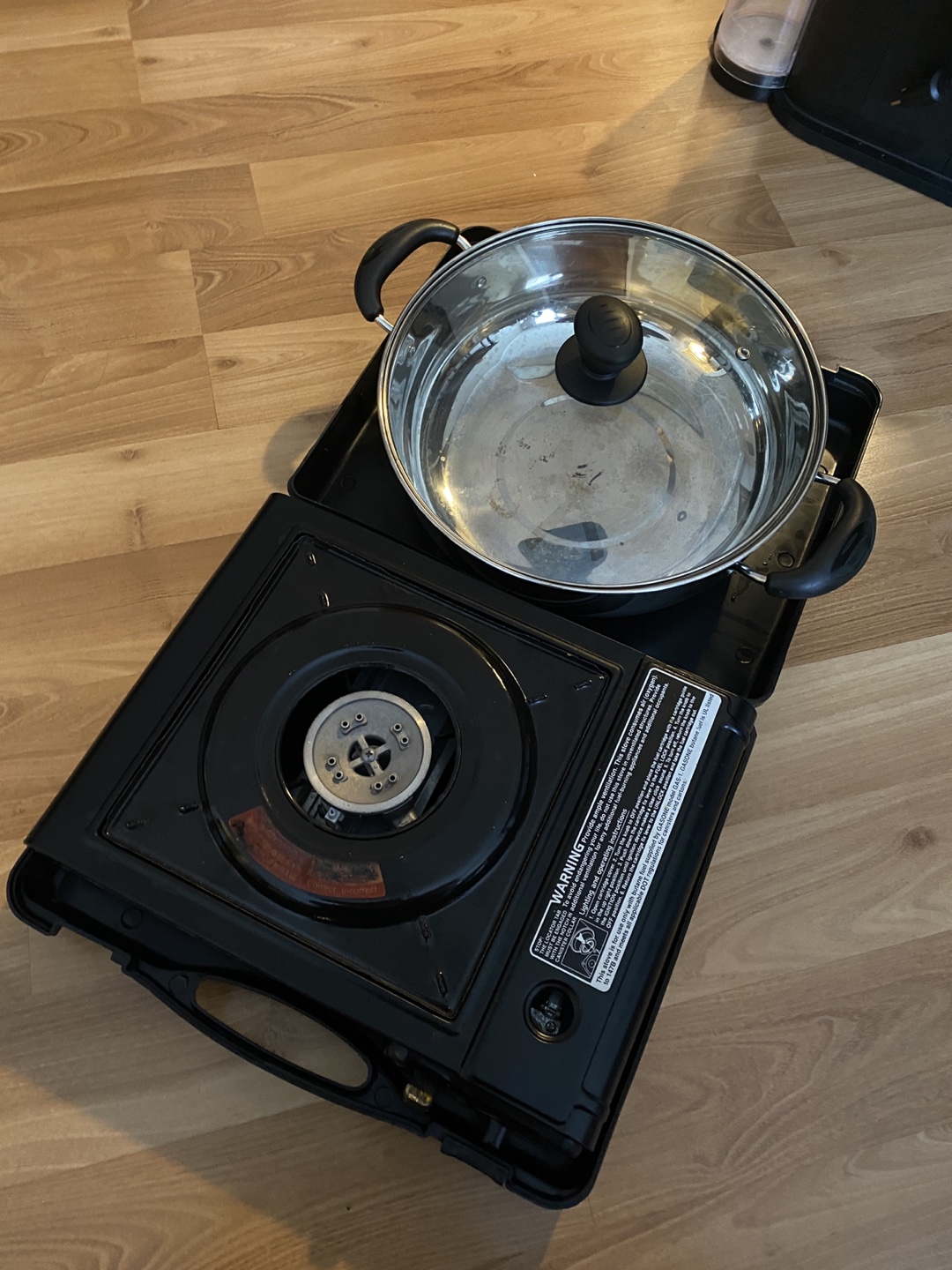 Portable Gas Stove with Pot and Grill Plate - photo 2