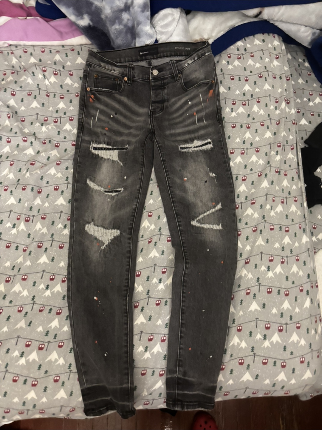 Purple Brand Distressed Jeans - photo 2