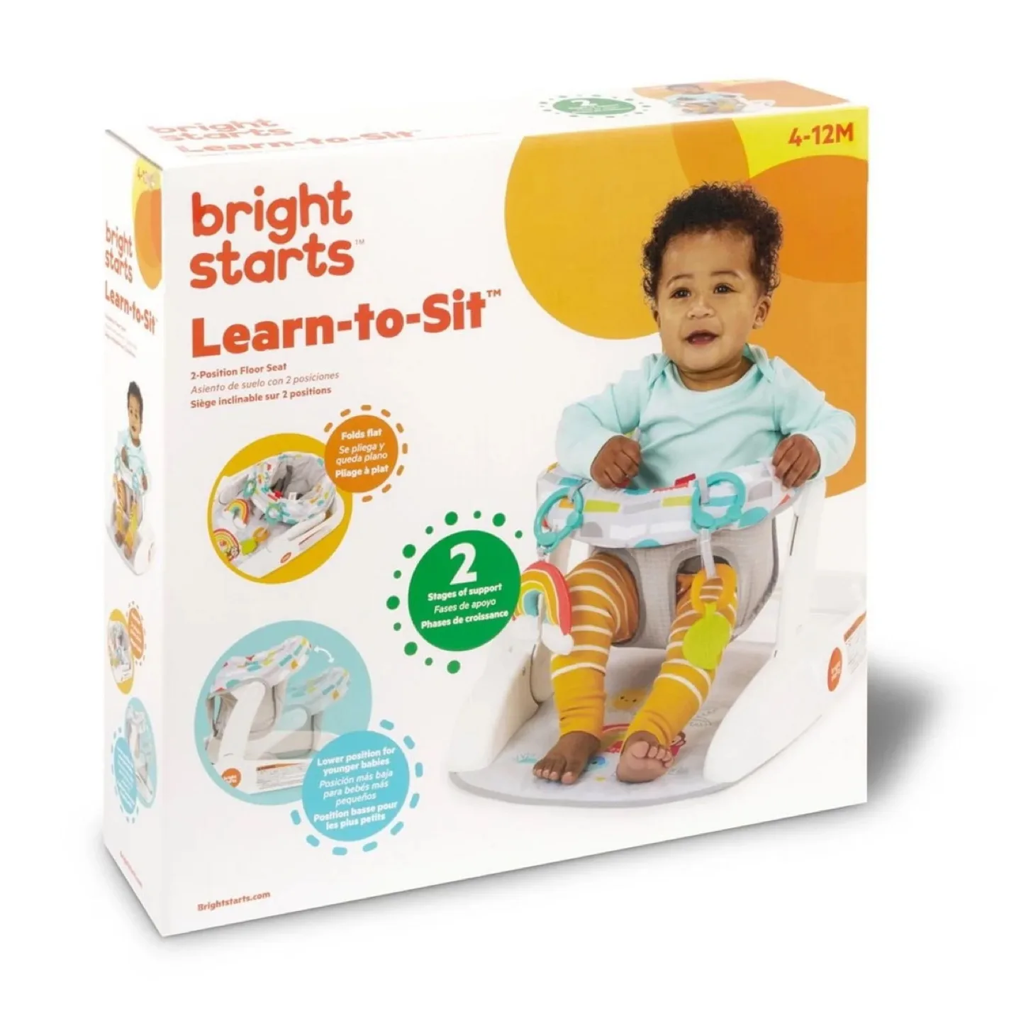 Bright Starts Playful Paradise Learn-to-Sit Floor Seat image indicator(2)
