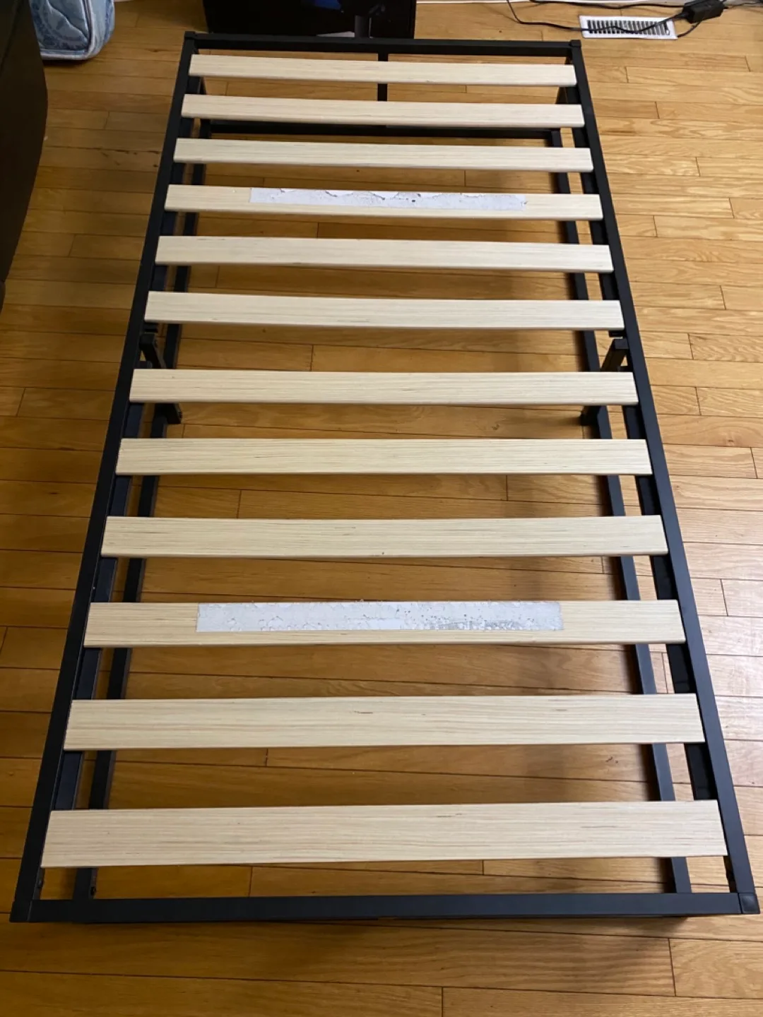 Twin Bed Frame - Black Metal thumbnail