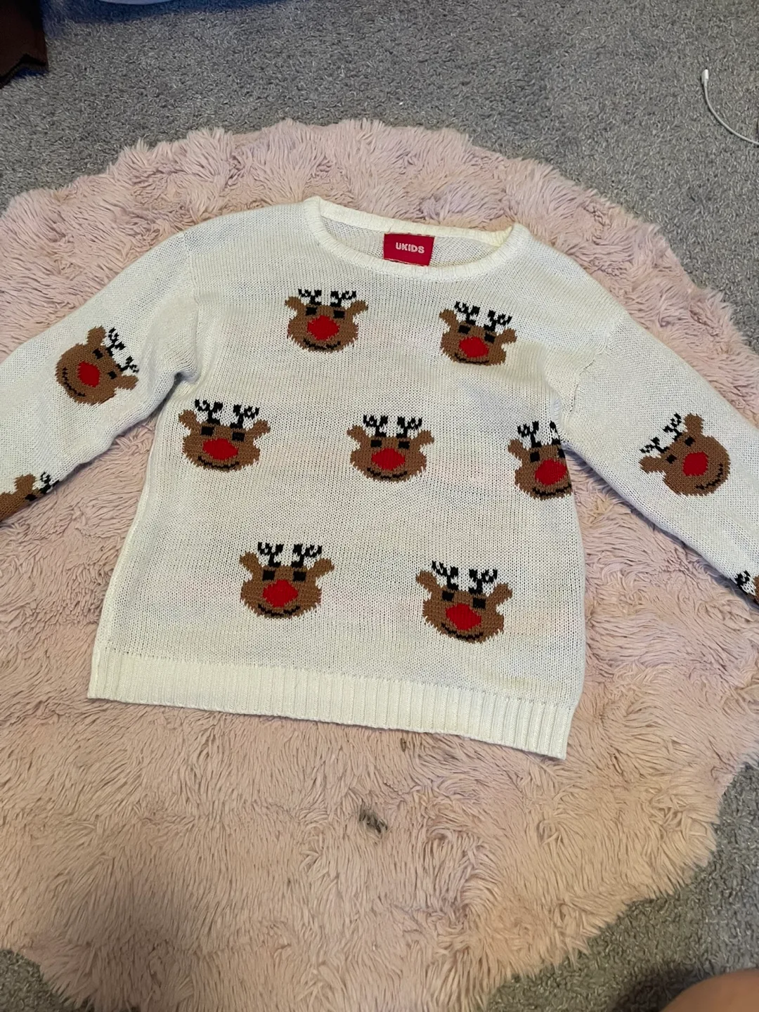 UKIDS Reindeer Christmas Sweater thumbnail