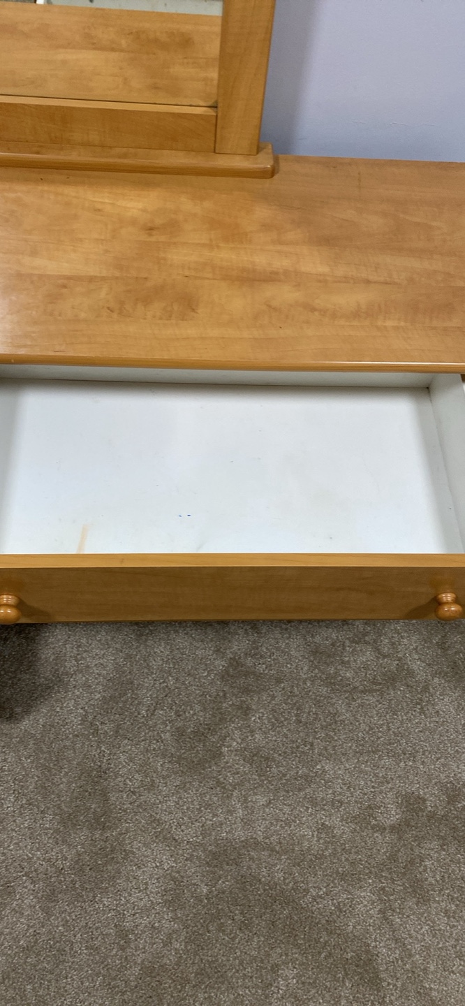 Wooden Dresser with Mirror - photo 3