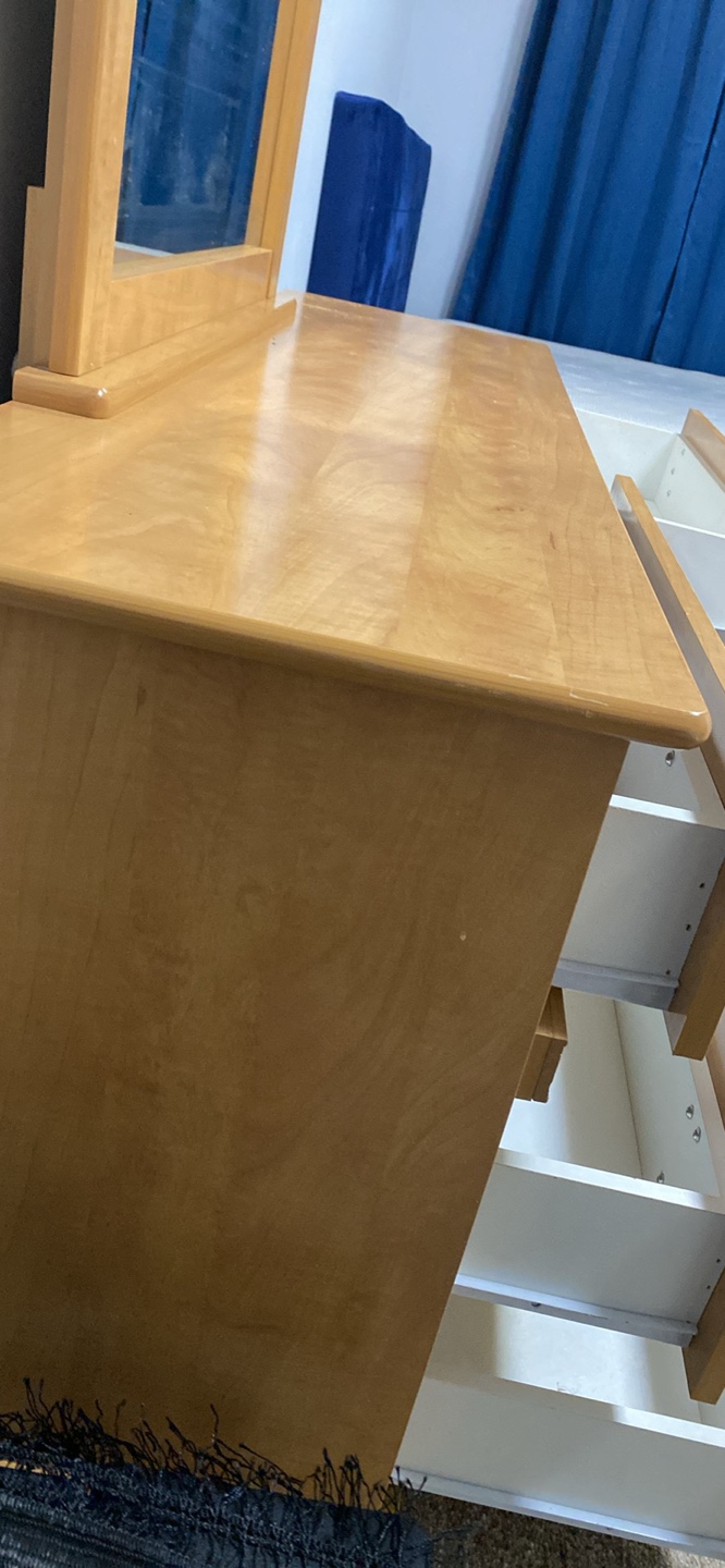 Wooden Dresser with Mirror - photo 5