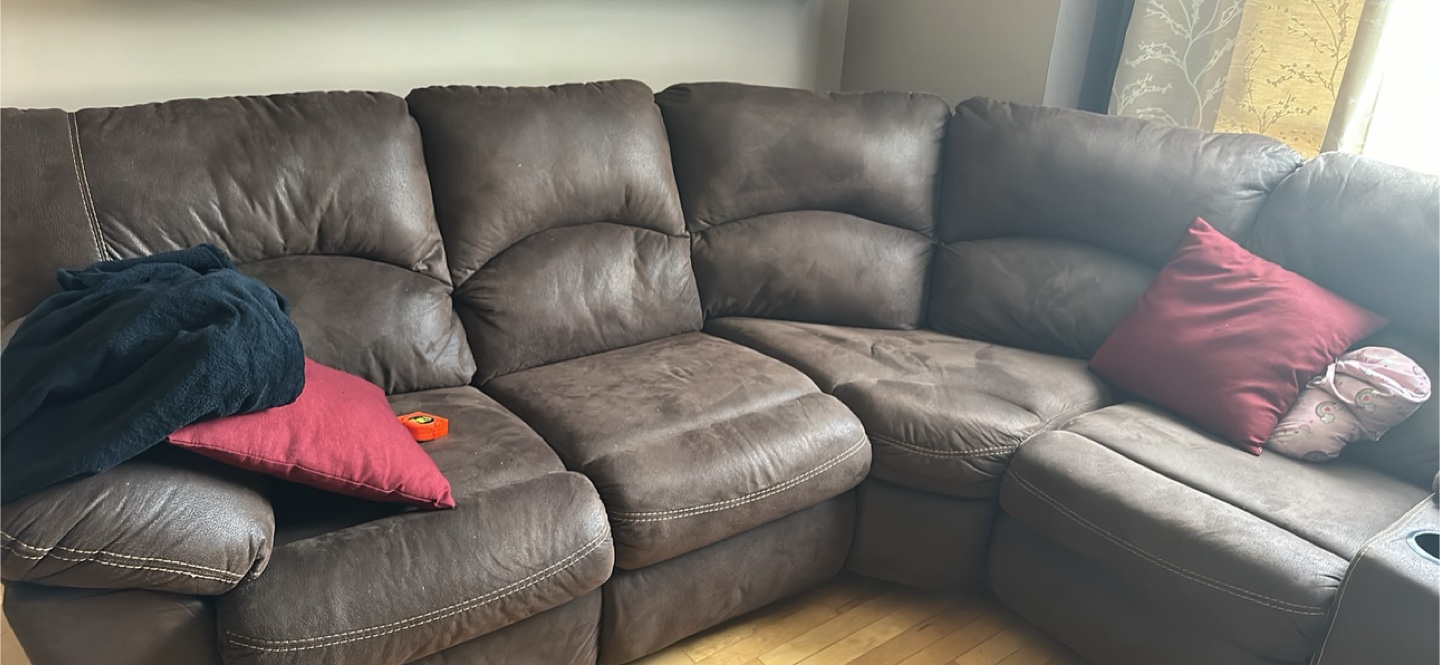 Brown Leather Sectional Sofa