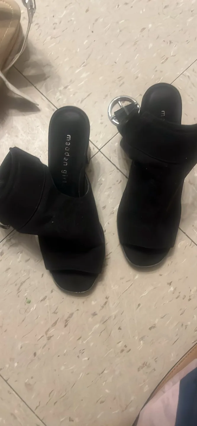 Madden Girl Black Mules - Size 7 thumbnail
