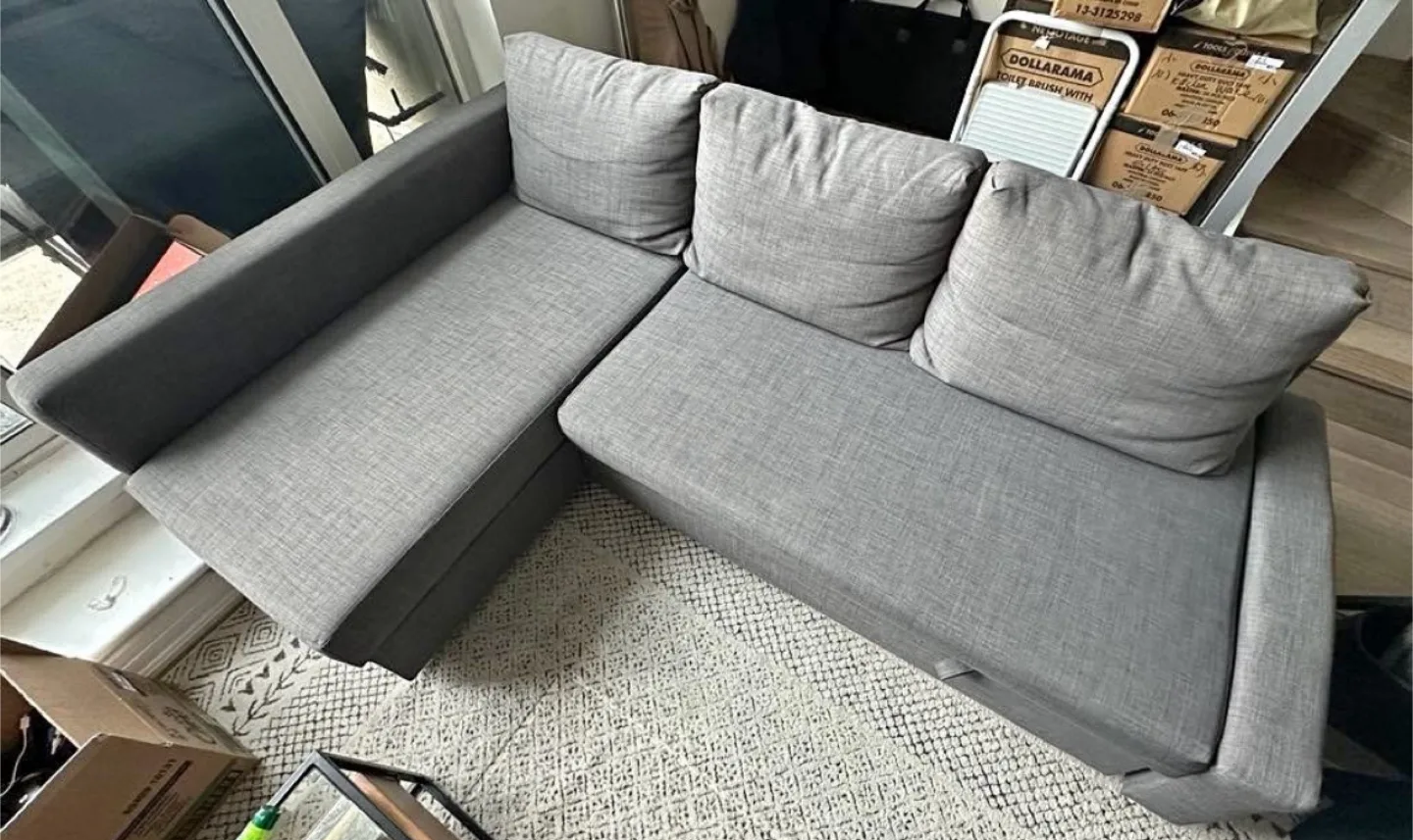 IKEA grey Friheten Sofa Bed sectional couch (delivery available) image indicator(4)