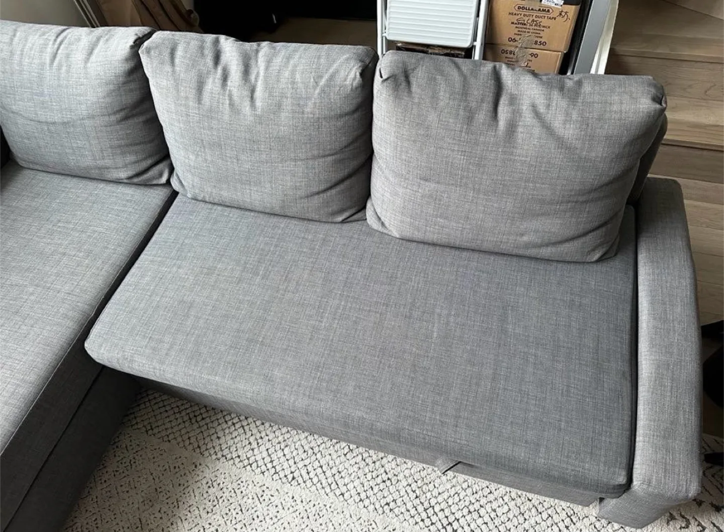 IKEA grey Friheten Sofa Bed sectional couch (delivery available) image indicator(6)