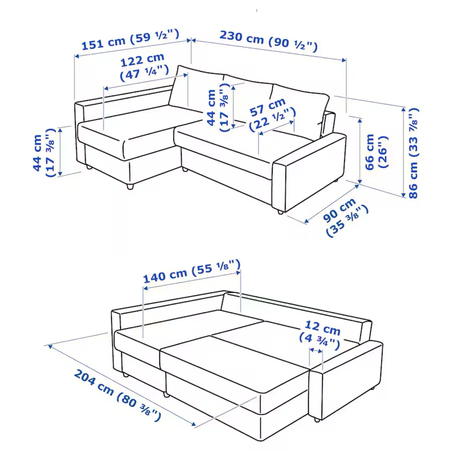 IKEA grey Friheten Sofa Bed sectional couch (delivery available) image indicator(9)