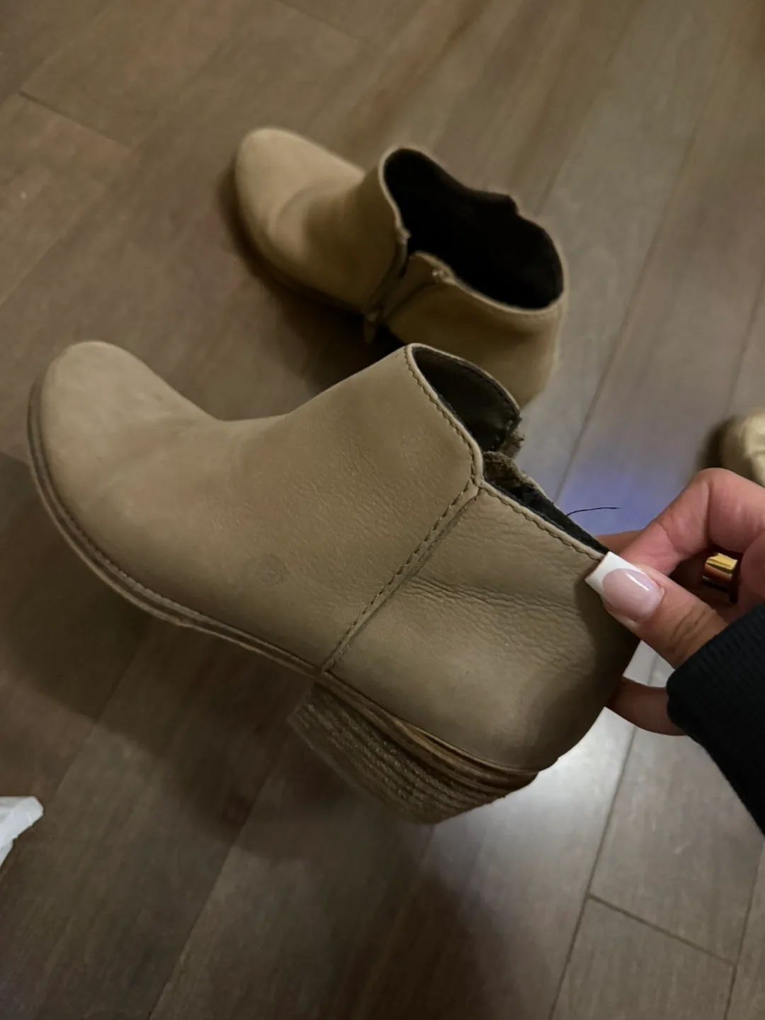 Steve Madden Taupe Ankle Boots image indicator(2)