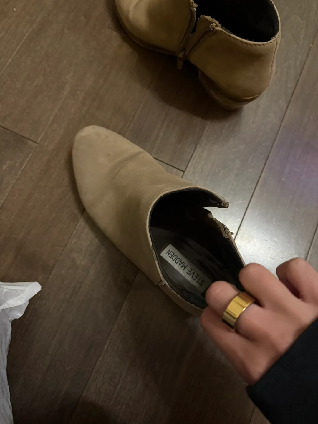 Steve Madden Taupe Ankle Boots image indicator(3)