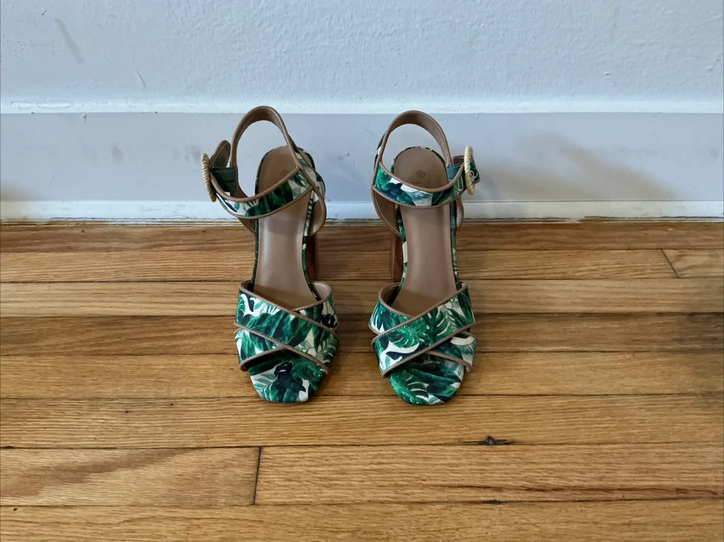 Floral Block Heel Sandals thumbnail
