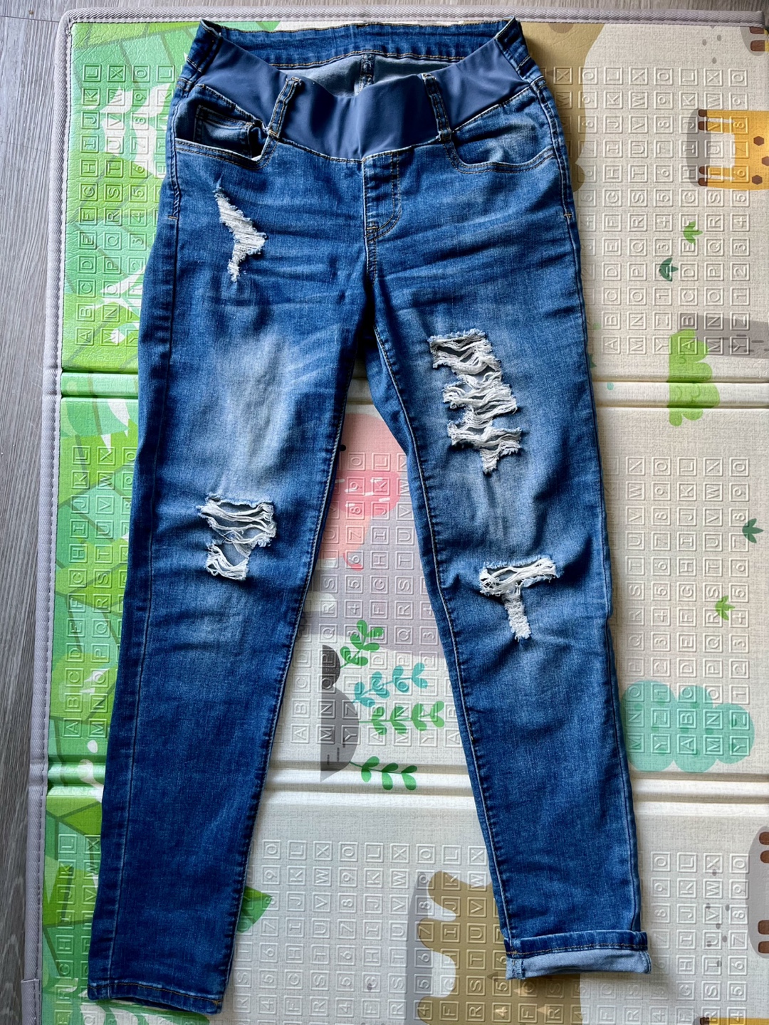 Distressed Maternity Jeans