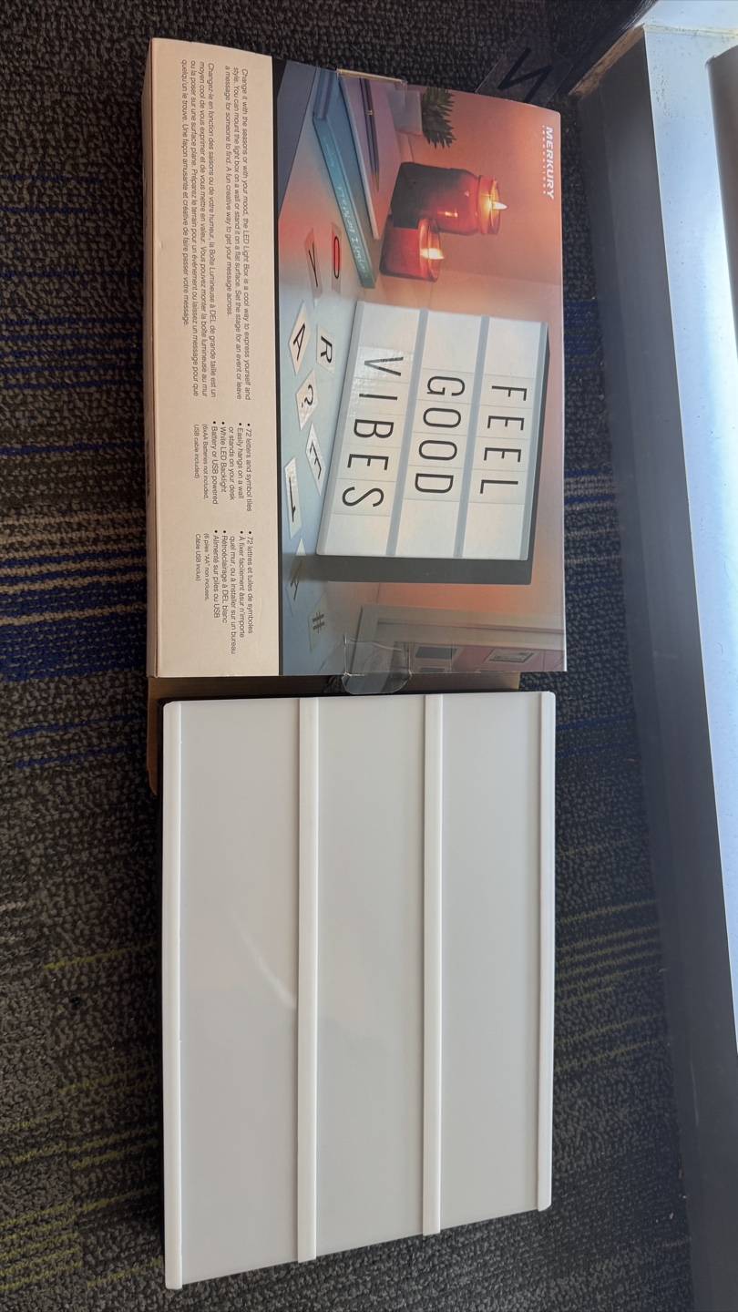 Custom sign LED box