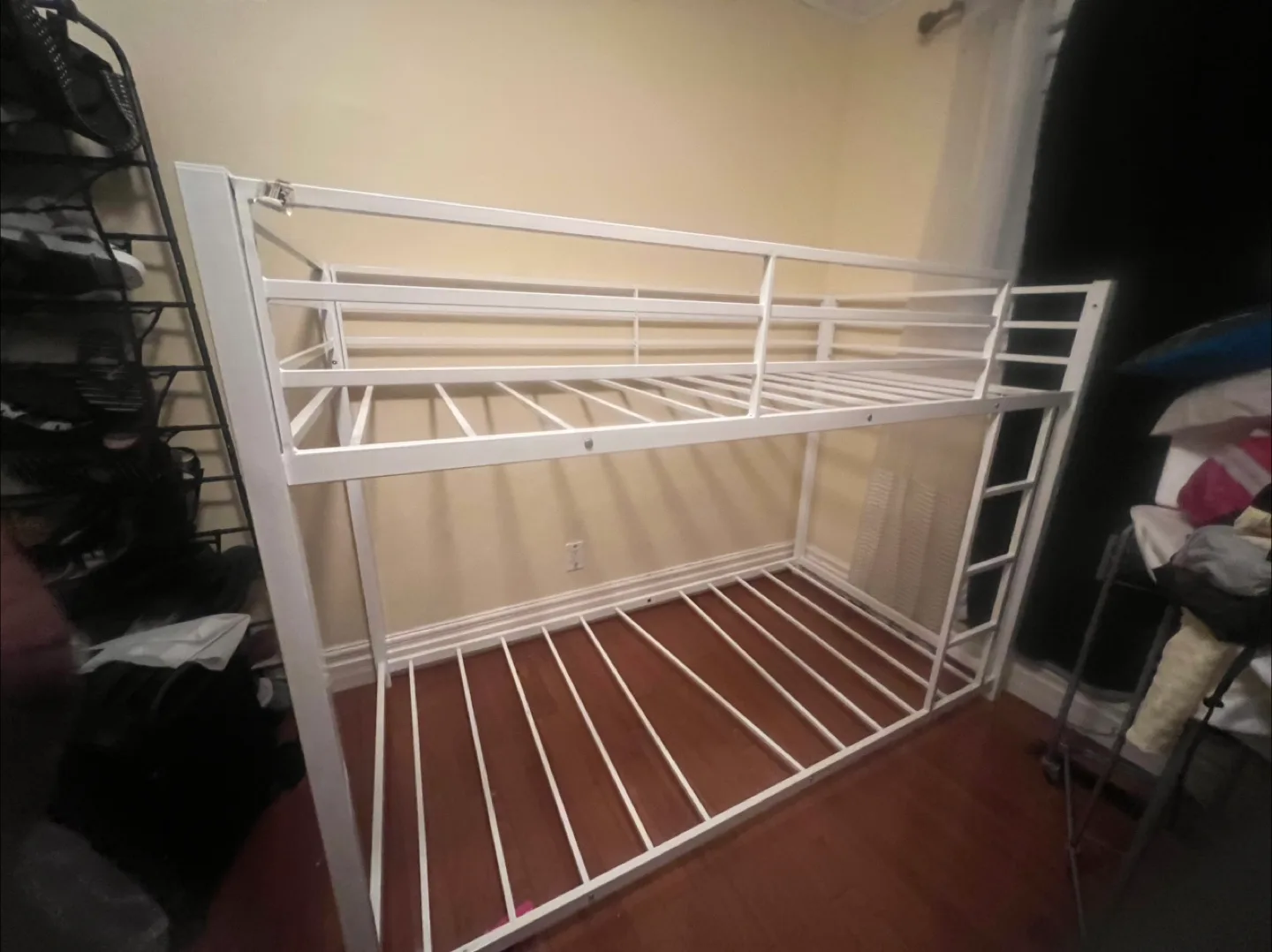 White Metal Bunk Bed Frame image indicator(2)