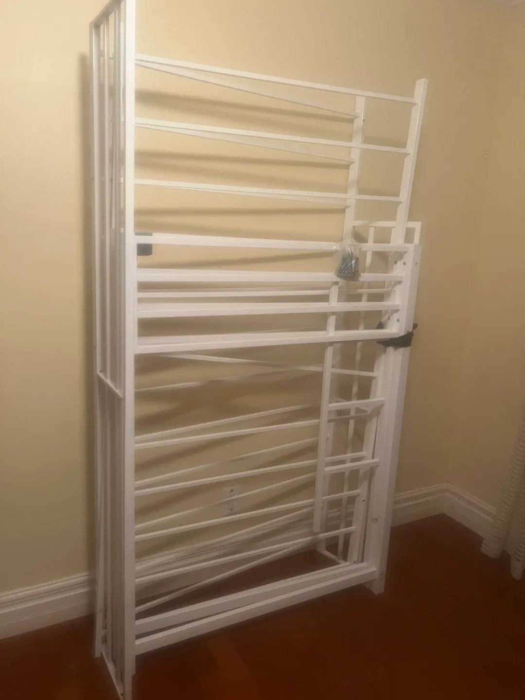 White Metal Bunk Bed Frame image indicator(6)