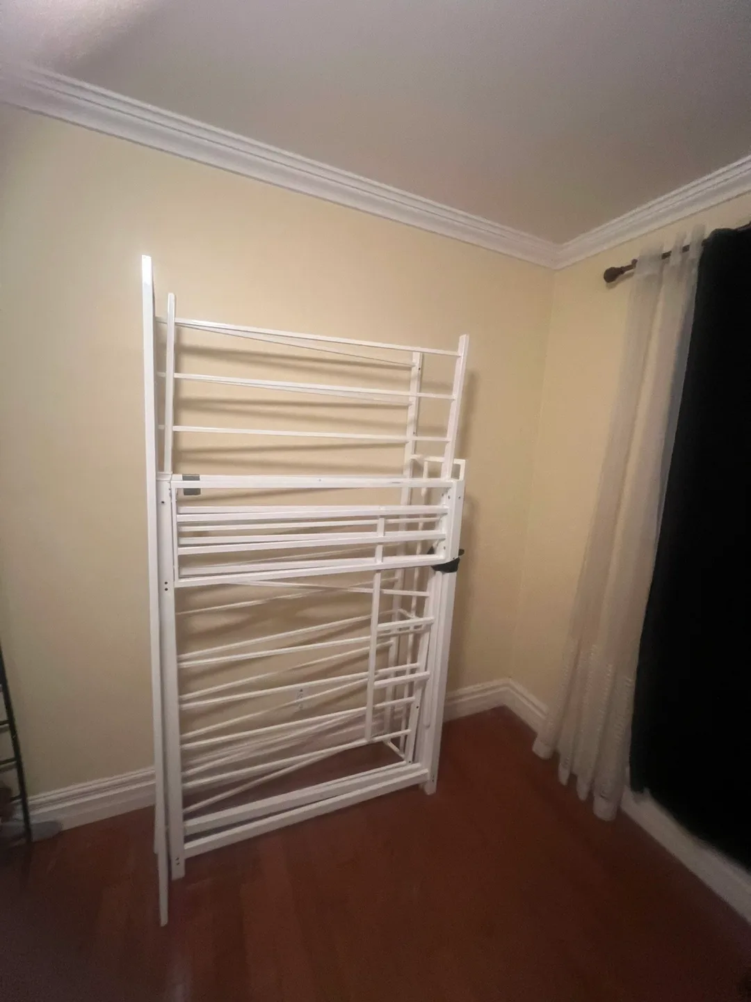 White Metal Bunk Bed Frame image indicator(4)