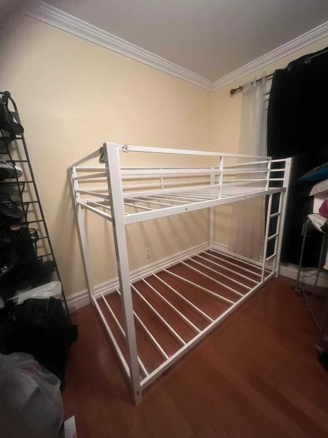 White Metal Bunk Bed Frame image indicator(7)