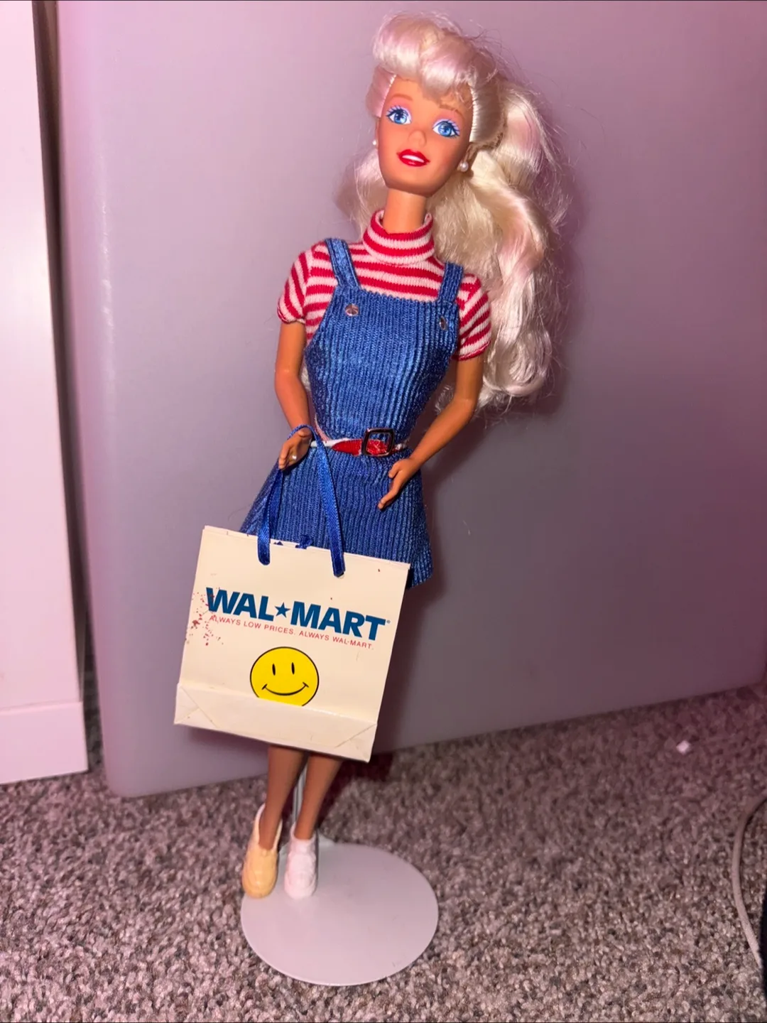 Vintage Barbie Doll with Walmart Bag thumbnail