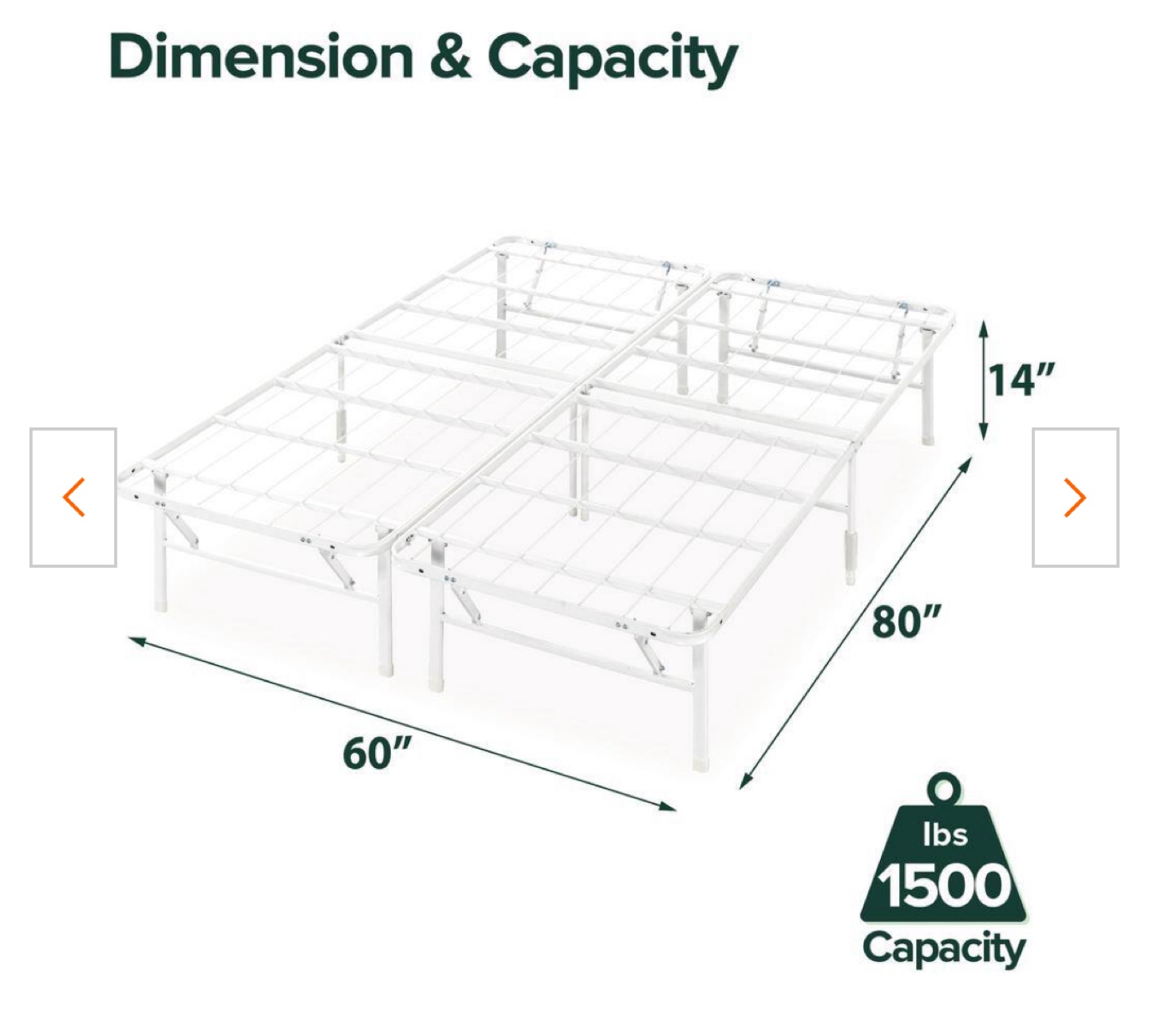 Queen Size Metal Bed Frame - photo 2